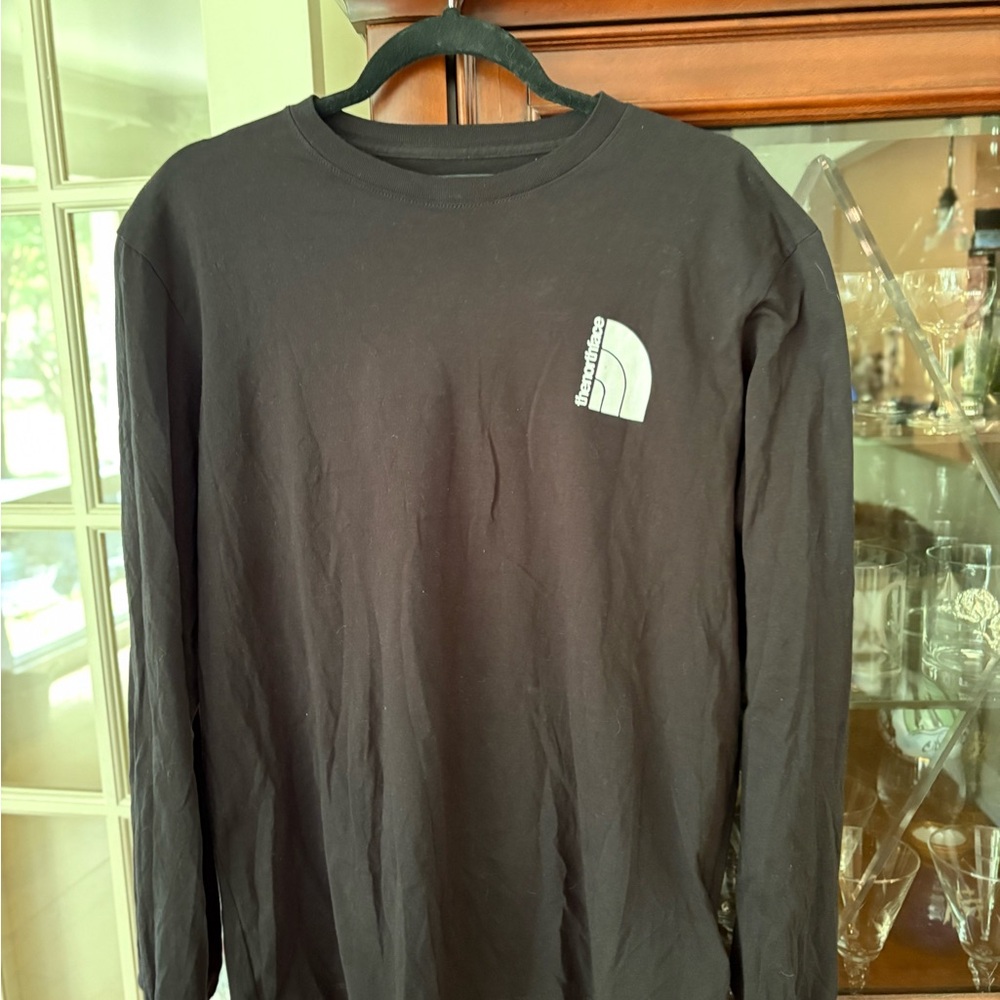 Black Long Sleeve Men's north face Shirt
